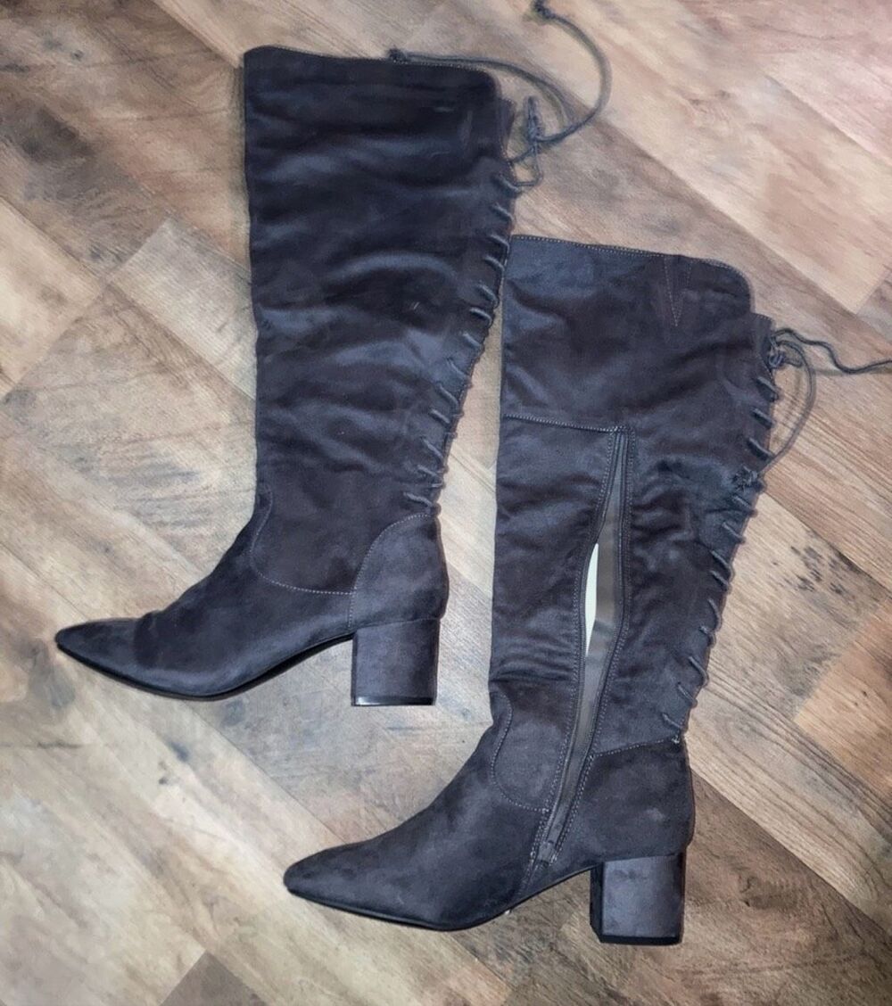 Cato black knee high boots size 10